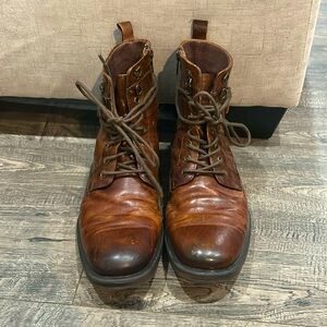 Brown Leather Aston Grey Rockcastle 2 Boots 10.5
